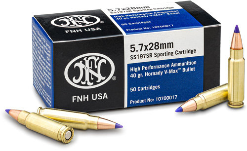 FN 5.7X28 40GR V-MAX SS197SR 50RD 10BX/CS