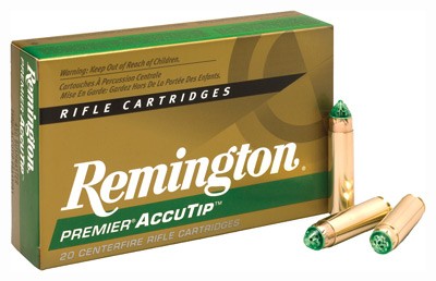 Remington Ammunition 27943 Premier Accutip 450Bushmaster 260gr AccuTip 20 Per Box/10 Case