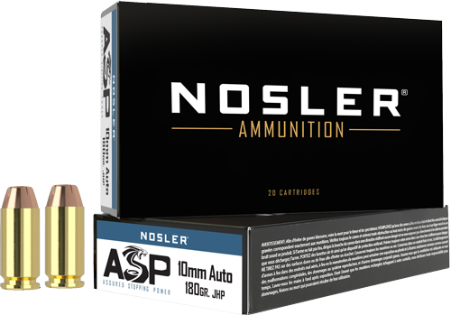 Nosler NOS 10MM 180GR ASP JHP 20RD 10MM - Purple Mountain Ar view 5