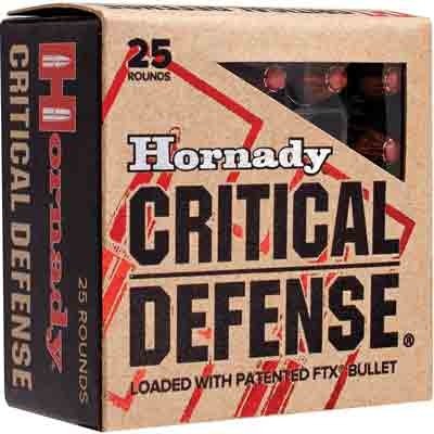 Hornady 90250 Critical Defense 9mmLuger 115gr Hornady Flex Tip eXpanding 25 Per Box/10 Case