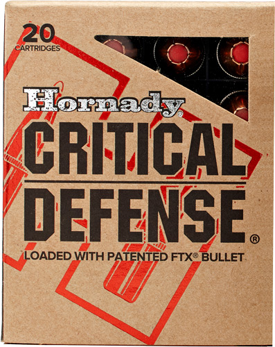 Hornady HRN 40SW 165GR CRITDEF FTX 20R 40 S&W - Purple Mount view 2