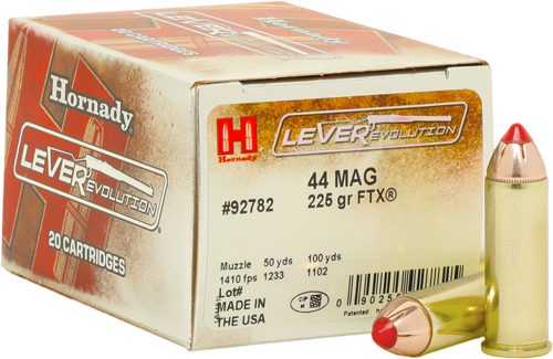 Hornady HRN 44M 225GR LVREV FTX 20RD 44 REM MAG - Purple Mou view 3