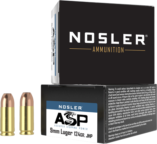 Nosler NOS 9MM 124GR ASP JHP 20RD 9MM LUGER (9X19,9MM PARABE view 2