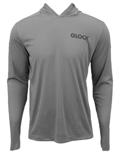 Glock Hooded Performance Long Sleeve Shirt 2XL Grey - Buy No view 2