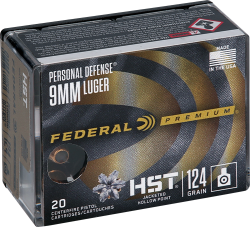 Federal Ammunition FDR 9MM 124GR HST JHP 20RD 9mm Luger - Pu view 3