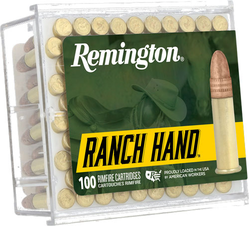 Remington Ammunition R21263 Ranch Hand 22LR 40gr Plated Lead Round Nose 100 Per Box/50 Case