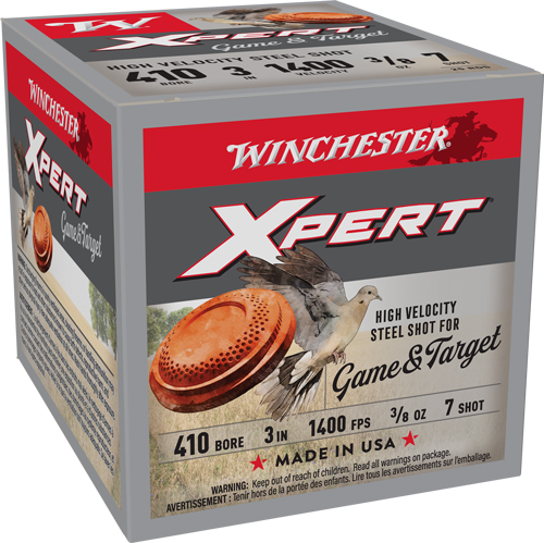 Winchester Xpert Steel Game & Target Load 410 ga. 3 in. 3/8 oz. 7 Shot Steel 25 rd.