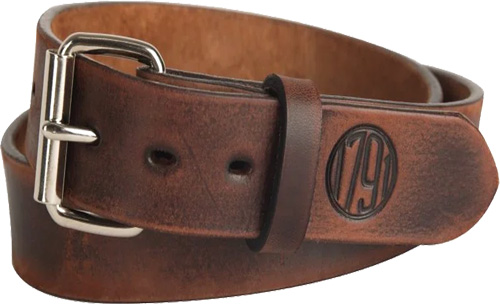 1791 Gunleather BLT013438VTGA 01 Gun Belt Vintage Leather 34/38 1.50" Wide Buckle Closure