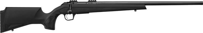 CZ-USA 07419 600+ Alpha 300 Win Mag 3+1 24" Black Nitride Threaded Barrel, Black Nitride Aluminum Receiver w/Weaver Rail, Black Soft Touch Fixed Polymer Stock