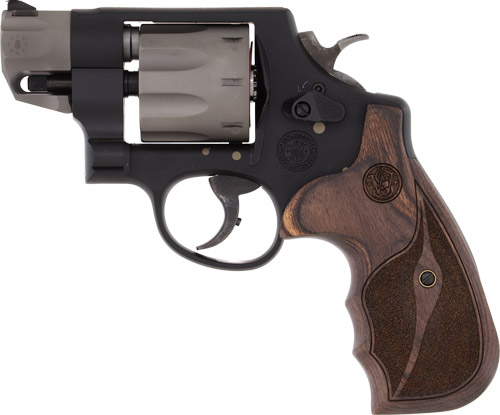 Smith & Wesson 170245 Model 327 Performance Center 357 Mag 2" Titanium/Stainless Barrel, 8rd Titanium Cylinder, Black Scandium Alloy N-Frame, Wood Grip
