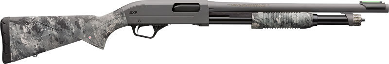 Winchester Repeating Arms 512450395 SXP Hybrid Defender 12 Gauge 3" Chamber 5+1 (2.75") 18", Gray Barrel/Rec, TrueTimber Midnight Synthetic Furniture, Fiber Optic Front