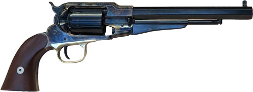 Cimarron FAC 1858 Rem "Angel Eyes" Handgun .45 Colt 6rd Capacity 8" Barrel Case Hardened Frame .44 Cal Cylinder