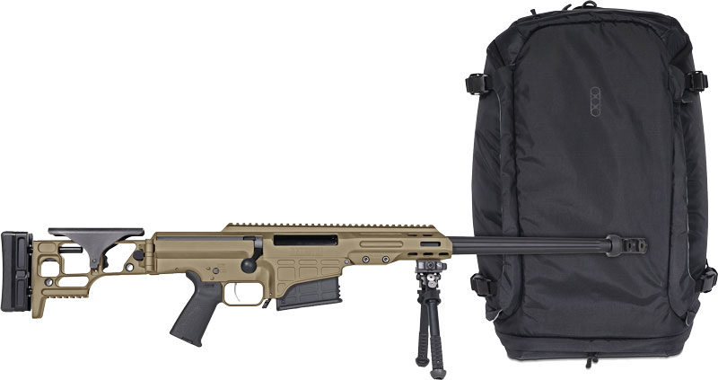 Barrett 20170 MRAD Covert 308 Win 10+1 17" Black Match Grade Fluted Barrel, Flat Dark Earth Cerakote Aluminum Receiver w/Picatinny Rail, M-LOK Handguard, Side Folding w/Adj Comb Black Polymer Stock, B