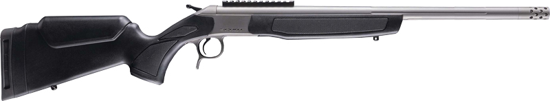CVA CR4442S Scout Takedown 45-70 Gov 1rd 22" Stainless Fluted Threaded Barrel, Stainless Steel Receiver w/Picatinny Rail, Adj Comb & LOP Black Synthetic Stock