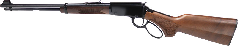 Henry H001PG22 Western 22 S/L/LR 15/17/21+1 18.50" Blued Round Barrel, Black Aluminum Grooved Receiver, American Walnut Fixed w/Pistol Grip Stock