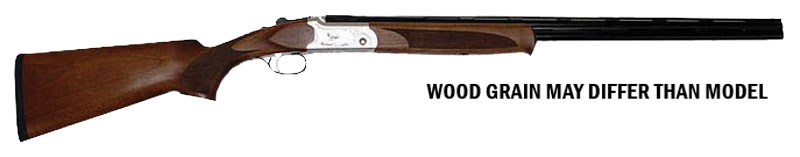 ATI ATIGKOF410SVE Cavalry SVE 410 Gauge 3" 2rd 26" Blued O/U Barrel, Silver Engraved Metal Finish, Oiled Turkish Walnut Stock, Ejector, 5 Chokes