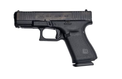 Glock Gen 5V 19C 9mm Compensated Handgun - Purple Mountain A view 3