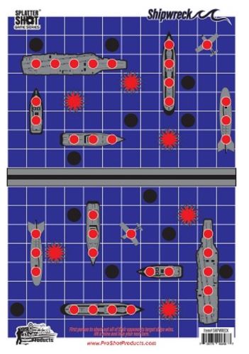 SPLATTER SHOT TARGET 12"X18" SHIPWRECK 8PK