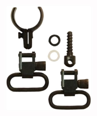 GrovTec US Inc GTSW43 Swivel Set Tube .630"-.675" 1" Black Steel Rifle