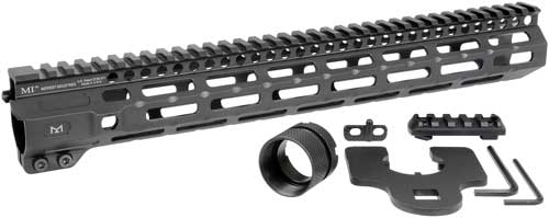 MIDWEST INDUSTRIES INC MICRM14 M-Series AR-15 6061 Aluminum Black Hard Coat Anodized 14"