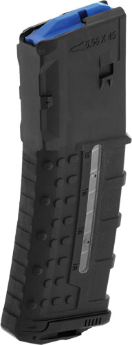 Leapers RBTAM30   30rd Windowed 223 Rem Fits AR-15 Black Polymer/Steel