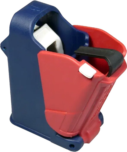 Maglula UP60US LULA Loader & Unloader Double Stack/Single Stack Red/White/Blue Polymer 9mm Luger/ 45 ACP