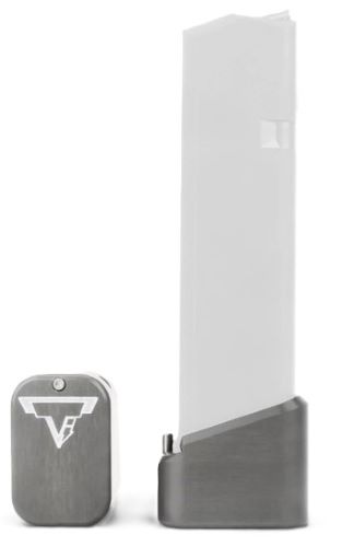 TARAN TI BASE PAD FOR GLOCK 9/40 COMPETITION +3/4 TIT GRAY