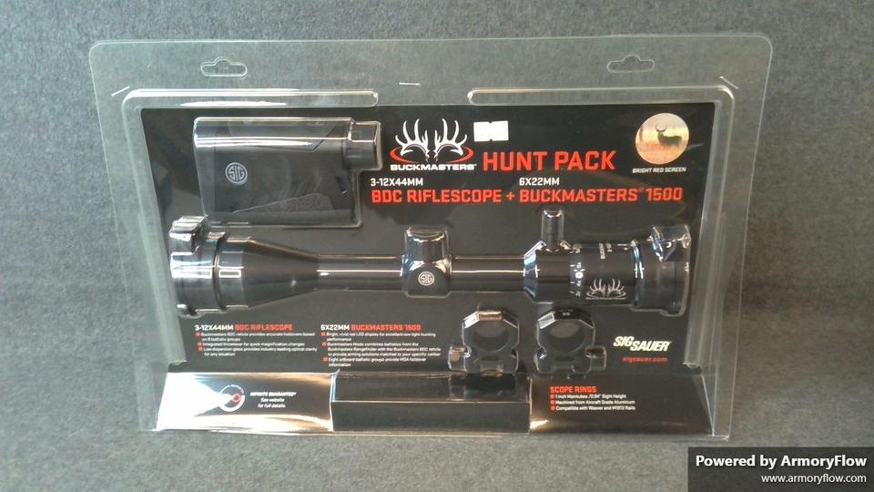 SIG SAUER Electro-Optics SIG SAUER Electro-Optics Sok15bm07 Buckmaster 3-12x44 W/rf & Rng Kit
